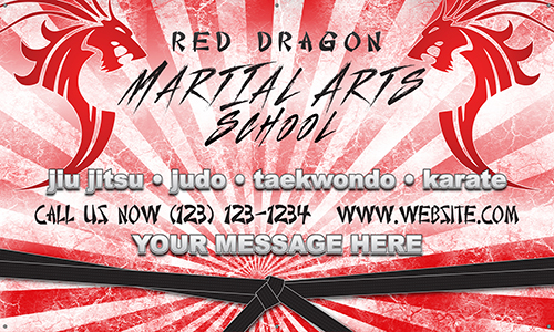 Martial Arts Vinyl Banner- Asian Theme